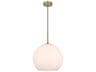 Baxter 1-Light Satin Gold Globe Pendant