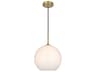 Baxter 1-Light Satin Gold Globe Mini Pendant