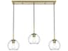Baxter 3-Light Satin Gold Globe Island Pendant