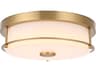 Kolson 1-Light Satin Gold Round Flush Mount