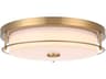 Kolson 1-Light Satin Gold Round Flush Mount