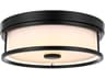 Kolson Black Round Flush Mount