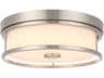 Kolson Polished Nickel Chrome Round Flush Mount