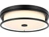 Kolson Black Round Flush Mount