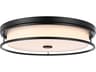 Kolson Black Round Flush Mount