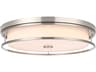 Kolson Polished Nickel Chrome Round Flush Mount