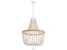 Jolie 5-Light Distressed Antique White Empire Pendant