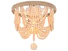 Jolie 3-Light Beige Off White Flush Mount