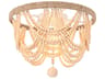 Jolie 4-Light Beige Off White Flush Mount
