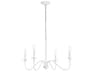 Rohan 4-Light White Candelabra Chandelier