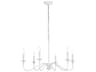 Rohan 6-Light White Candelabra Chandelier