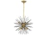 Timber 8-Light Brass Black LED Sputnik Pendant