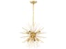 Timber 8-Light Brass LED Sputnik Pendant