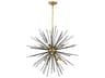 Timber 8-Light Brass Black LED Sputnik Pendant