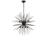 Timber 8-Light Black Sputnik Pendant