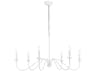 Rohan 6-Light White Candelabra Chandelier