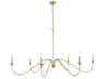 Rohan 6-Light Brass Candelabra Chandelier