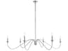 Rohan 6-Light Polished Nickel Candelabra Chandelier
