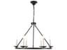 Maine 6-Light Black LED Chandelier