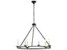 Maine 6-Light Black LED Chandelier