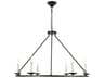 Maine 6-Light Black LED Chandelier