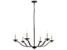Trey 6-Light Black Chandelier