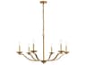 Trey 6-Light Brass Chandelier