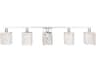 Phineas 5-Light Chrome Crystal Vanity Light