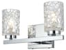 Cassie 2-Light Chrome Vanity Light