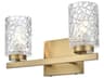 Cassie 2-Light Satin Gold Vanity Light