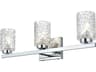 Cassie 3-Light Chrome Vanity Light