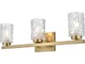 Cassie 3-Light Satin Gold Vanity Light