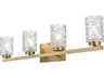 Cassie 4-Light Satin Gold Vanity Light
