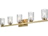 Cassie 5-Light Satin Gold Vanity Light