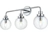 Hanson 3-Light Chrome Vanity Light