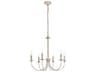 Brielle 6-Light Weathered Dove White Chandelier