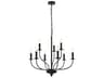 Westley 9-Light Black Chandelier