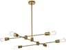 Xavier 6-Light Brass Island Pendant