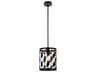Levante 1-Light Black Cylinder Mini Pendant