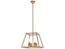 Declan 4-Light Brass Geometric Pendant