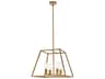 Declan 4-Light Brass Geometric Pendant