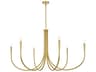 Layne 6-Light Brass Chandelier