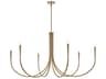 Layne 6-Light Gold Chandelier