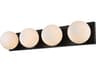Jaylin 4-Light Black Glass Vanity Light