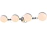 Majesty 4-Light Chrome Glass Vanity Light