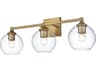 Eero 3-Light Satin Gold Vanity Light