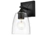 Harris 1-Light Black Glass Wall Sconce