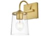 Avani 1-Light Brass Glass Wall Sconce