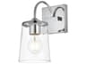 Avani 1-Light Chrome Glass Wall Sconce
