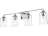 Ronnie 4-Light Chrome Glass Vanity Light